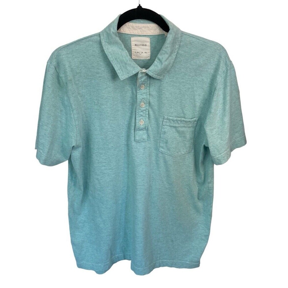Billy Reid Men’s Polo Shirt Blue Size Large
